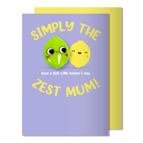 Mother's Day Magnet Card | Simply the Zest Mum. Have a sub-lime Mother's Day!