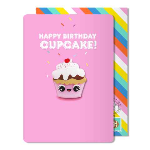 Happy Birthday Card | Cupcake Magnet