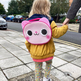 Pink PVC Cat Backpack