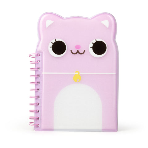 Cute Pink Cat A5 Notebook | Kawaii Stationery