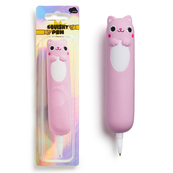 Pink Cat Squishy Novelty Pen | Kawaii Stationery