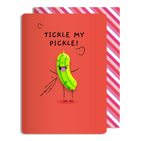 Cheeky Tickle my Pickle Magnet Card | Valentine's Day