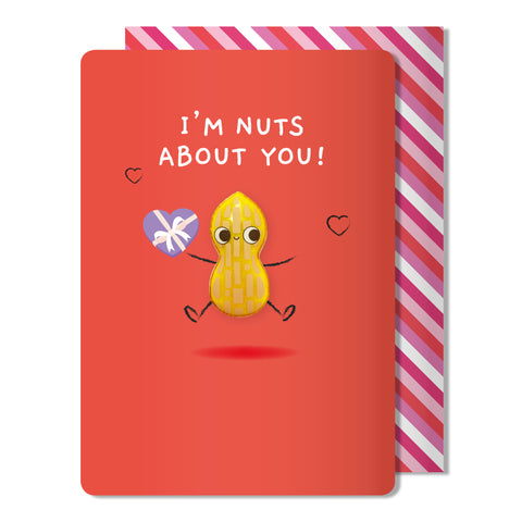 Valentine's Day | I'm Nuts About You Magnet Card