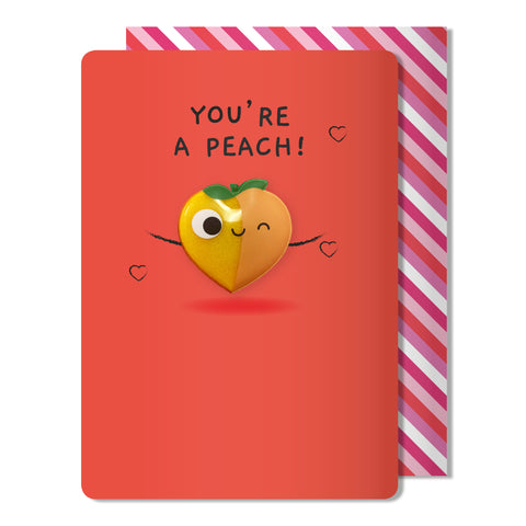 Valentine's Day | You're A Peach Magnet Card
