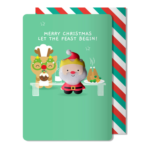 Christmas Santa Magnet Card