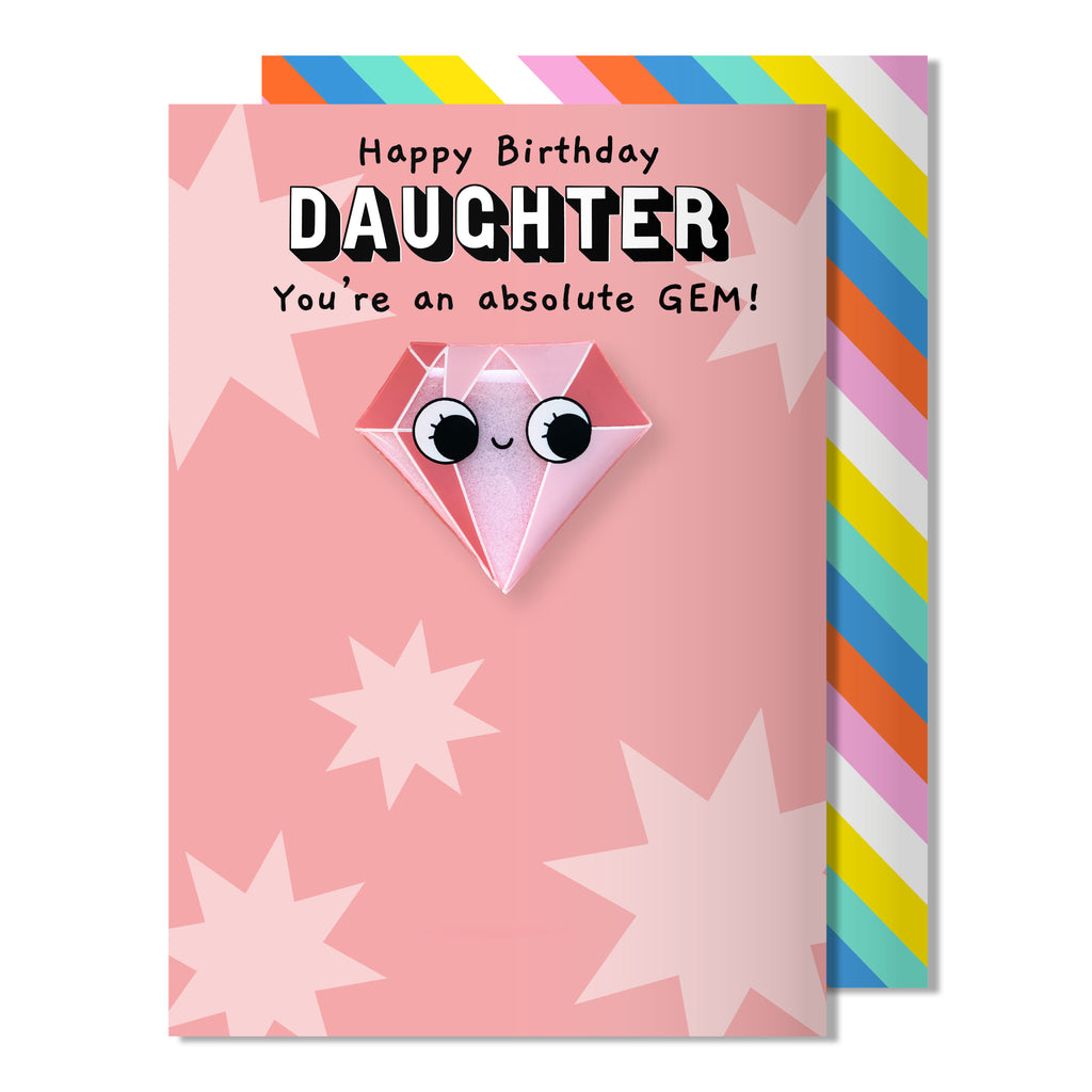 Daughter Happy Birthday Card | Gem Magnet