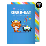 Have a GRRRR-EAT time on your Birthday | Tiger Magnet Card