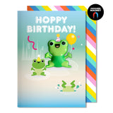 Hoppy Birthday Card | Frog Magnet