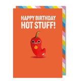 Happy birthday hot stuff card | Chilli Magnet