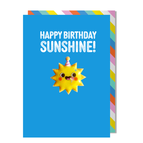 Happy birthday sunshine card | Sun Magnet