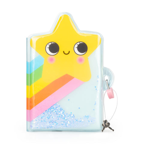 Star Glitter Lock Diary | Kids Stationery