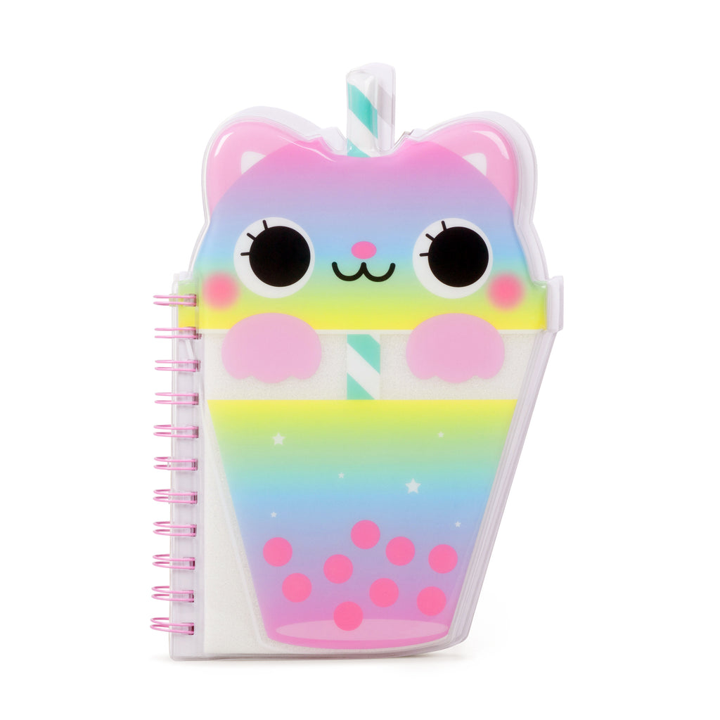 Boba Tea Cosmic Cat A5 Notebook | Kawaii Stationery