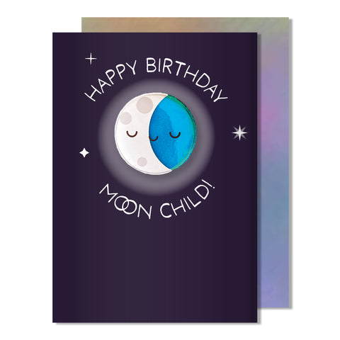 Happy Birthday Moonchild Card | Moon Magnet
