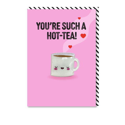 Valentines Hot-TEA Magnet Card