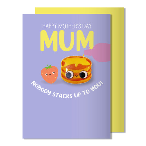 Mother's Day Magnet Card | Nobody Stacks Up to You Pancakes