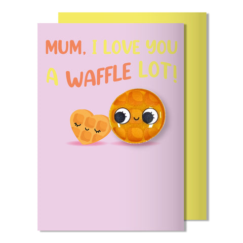 Mother's Day Magnet Card | Mum I Love a Waffle Lot
