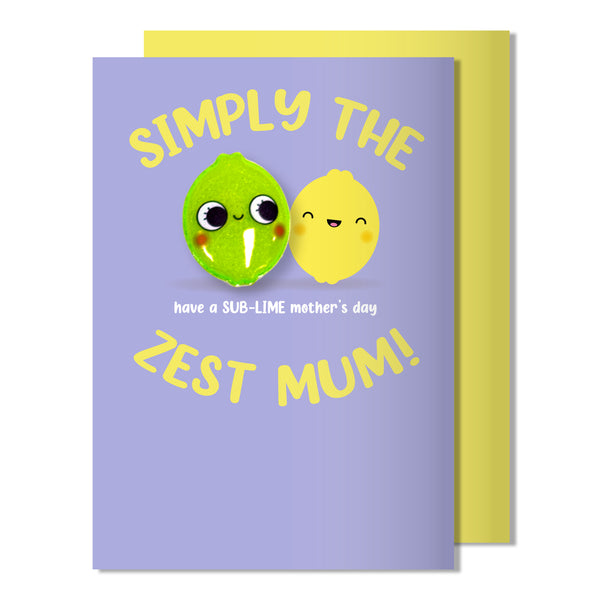 Mother's Day Magnet Card | Simply the Zest Mum. Have a sub-lime Mother's Day!