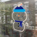Merry Christmas Snowman Card | Rainbow Maker Window Sticker