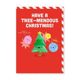 Christmas Tree Card | Have a TREE-mendous Christmas | Fir Tree Magnet