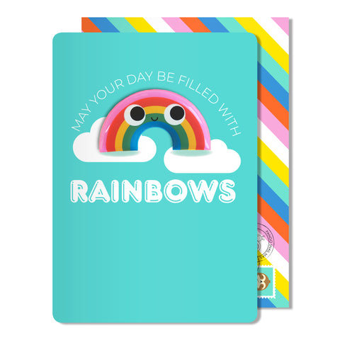Rainbow Birthday Magnet Card