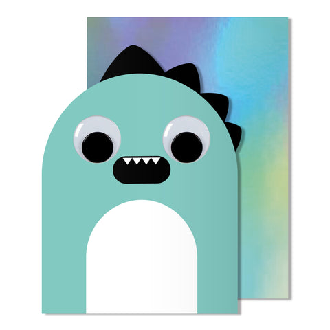 Googly Eye Dino Card