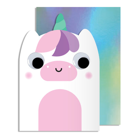 Googly Eye Unicorn Card