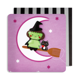 Halloween Witch Magnet Card