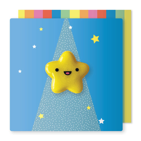 Cute Star Magnet Blank Card