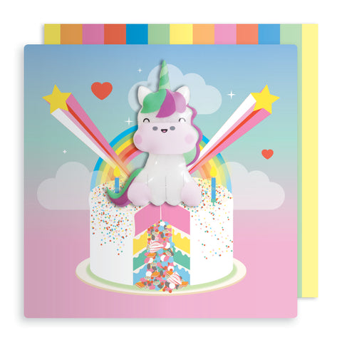 Unicorn Magnet Birthday Card