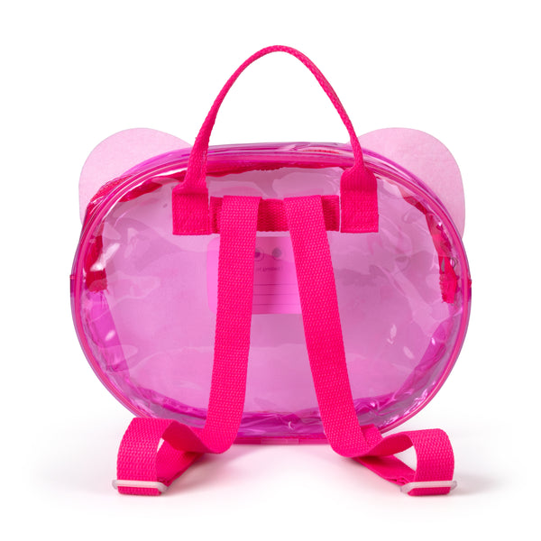 Pink PVC Cat Backpack