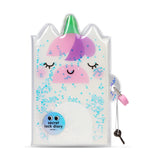 Unicorn Glitter Lock Diary