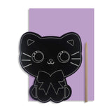 Scratch Art Cat Card
