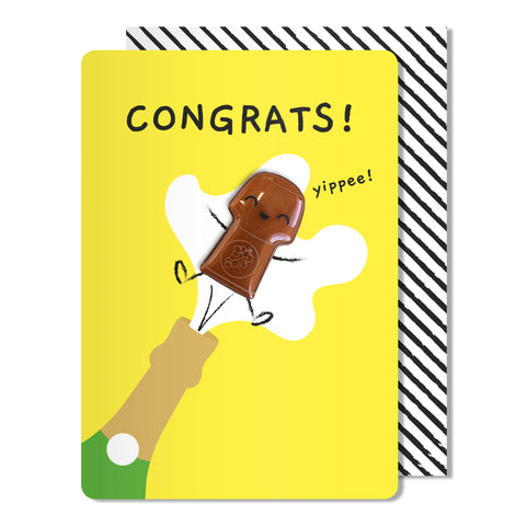 Congrats Cork Magnet Card