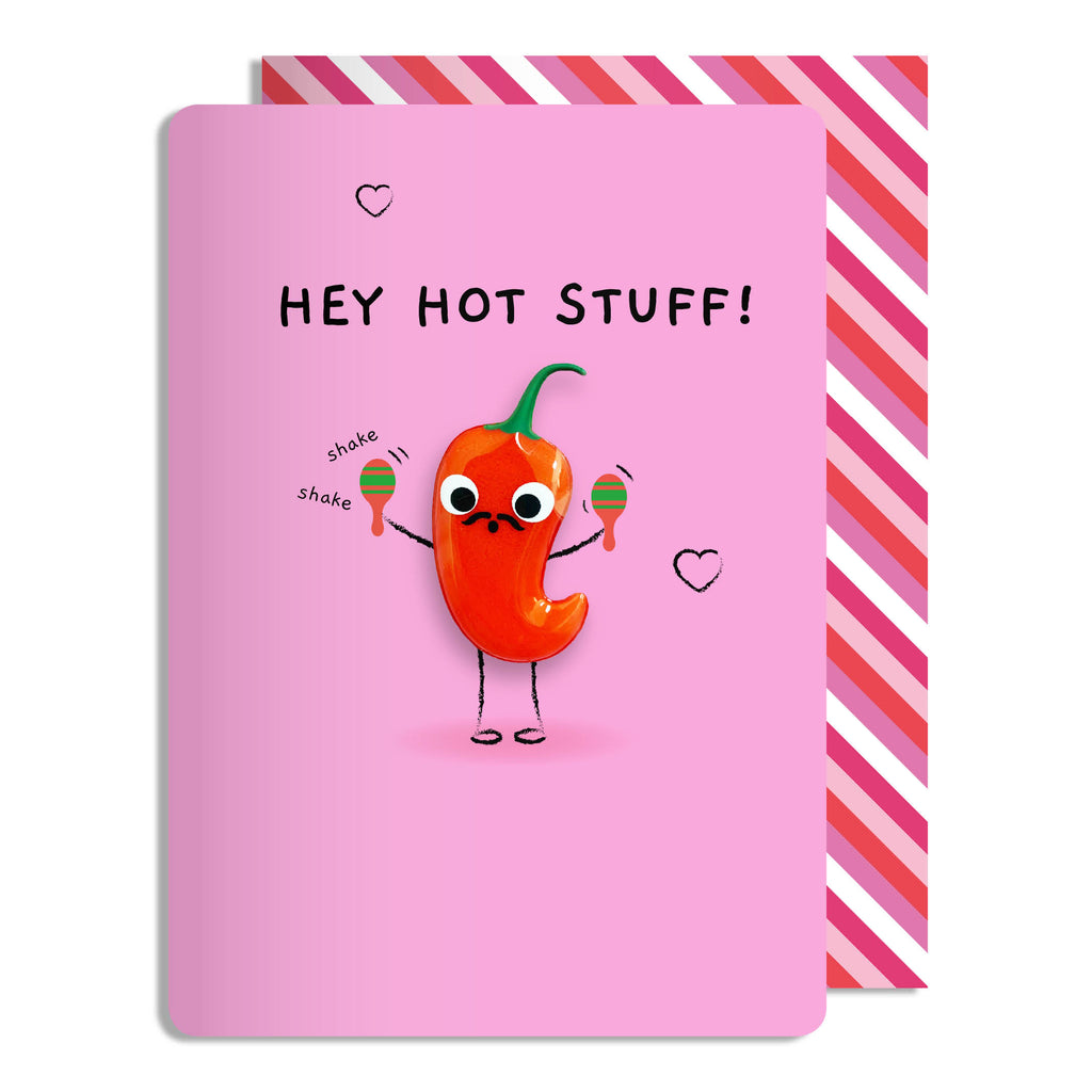 Valentines Hot Stuff Magnet Card