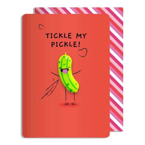 Valentines Pickle Magnet Card