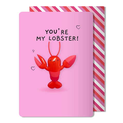 Valentine's Day Card | You're My Lobster Magnet
