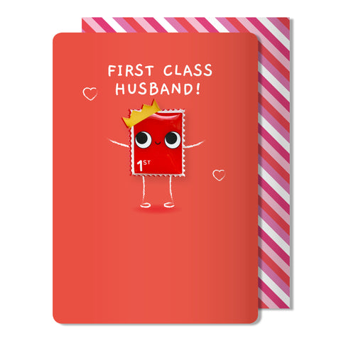 Valentine's Day First Class Husband Stamp | Magnet Card