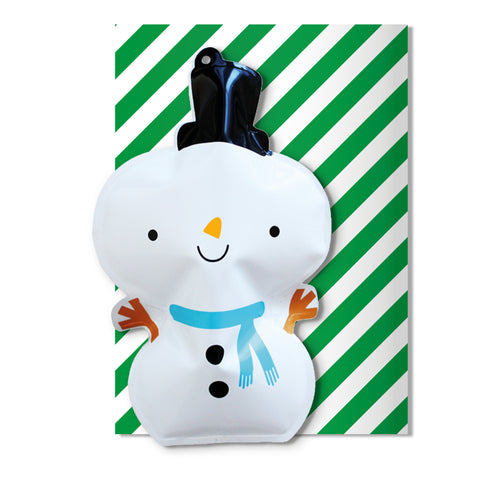 Christmas Snowman Inflatable Card