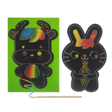 Scratch Art Rabbit Card