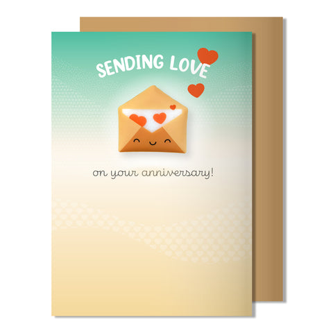 Cute Wedding Anniversary Magnet Card