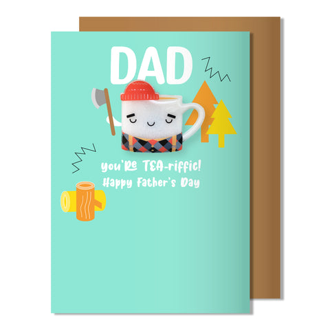 Tea-riffic Father's Day Card