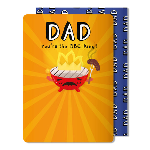 Dad You're the BBQ King |  Father's Day Card