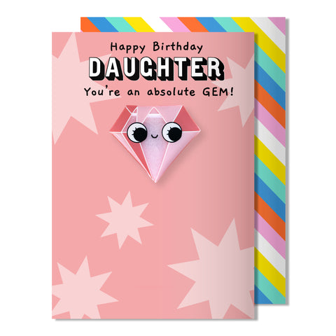 Daughter Happy Birthday Card | Gem Magnet